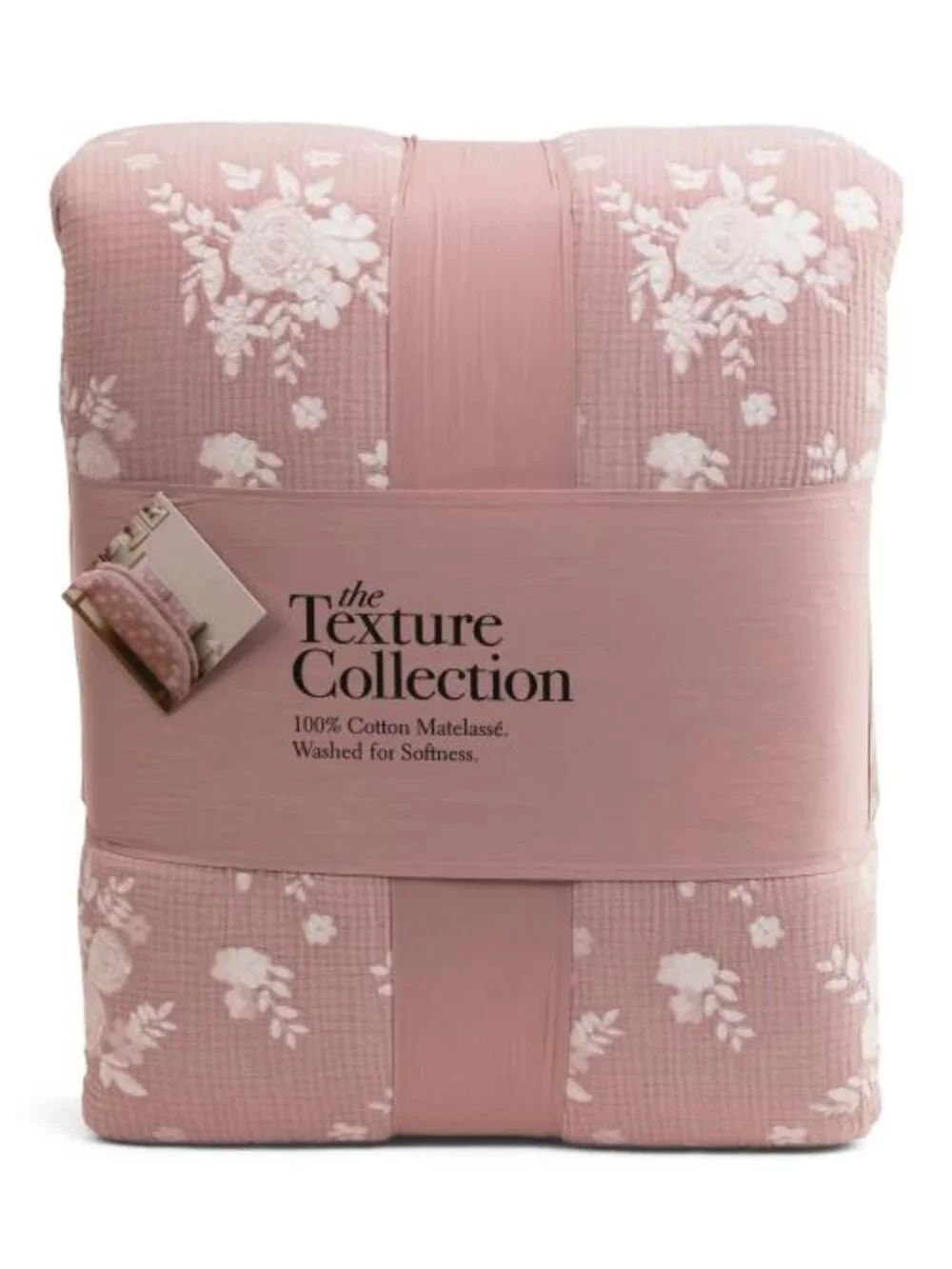 TEXTURE COLLECTION Cotton Textured Floral Comforter Set